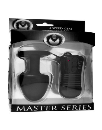 PLUG ANAL VIBRANTE CON JOYA Y MANDO A DISTANCIA PARAGON MASTER SERIES