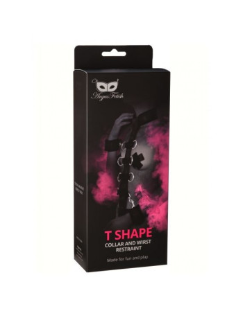 COLLAR CON ESPOSAS T SHAPE ARGUS FETISH ARGUS TOYS