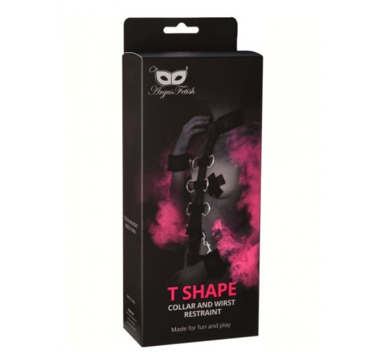 COLLAR CON ESPOSAS T SHAPE ARGUS FETISH ARGUS TOYS