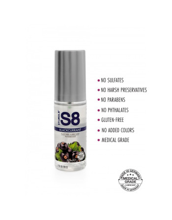 LUBRICANTE A BASE DE AGUA CON SABOR A GROSELLA NEGRA S8 STIMUL8 50ML