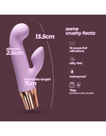 MINI VIBRADOR MELLOW CONY LAVANDA CRUSHIOUS