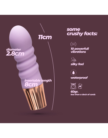 MINI VIBRADOR MELLOW BUBBLES LAVANDA CRUSHIOUS