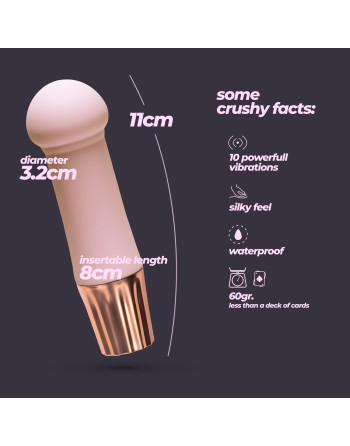 MINI VIBRADOR MELLOW PUFF ROSA CRUSHIOUS