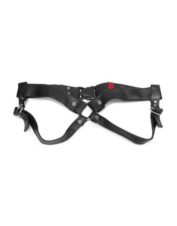 ARNÉS LULÚ LAFEM ARTESANAL 4 CM LEATHER NEGRO 'L'