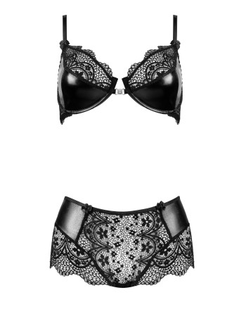 CONJUNTO DE 2 PIEZAS CHARM SET NEGRO BEAUTY NIGHT FASHION