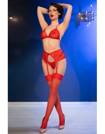 CONJUNTO DE 4 PIEZAS CR-4848 ROJO CHILIROSE