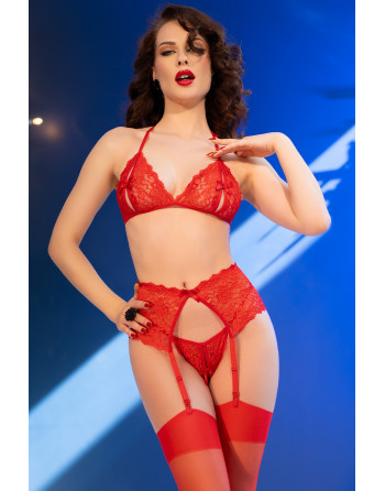 CONJUNTO DE 4 PIEZAS CR-4848 ROJO CHILIROSE