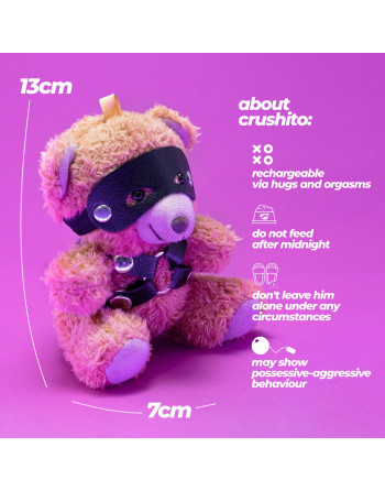 PORTA CHAVES URSO CRUSHITO COM ARNÊS CRUSHIOUS