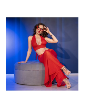 CONJUNTO DE 3 PIEZAS CR-4857 ROJO CHILIROSE