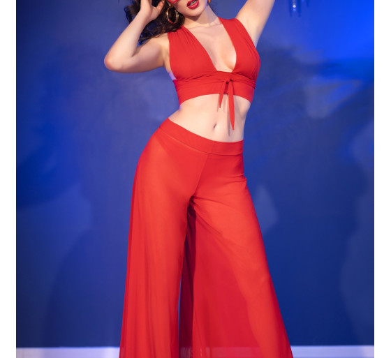 CONJUNTO DE 3 PEÇAS CR-4857 VERMELHO CHILIROSE