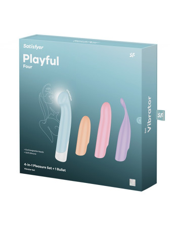 CONJUNTO DE VIBRADORES PLAYFUL FOUR SATISFYER