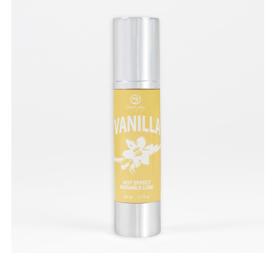 LUBRIFICANTE DE EFEITO CALOR COM SABOR A BAUNILHA 50 ML SECRET PLAY