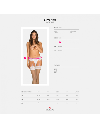 CINTO DE LIGAS LILYANNE OBSESSIVE BRANCO