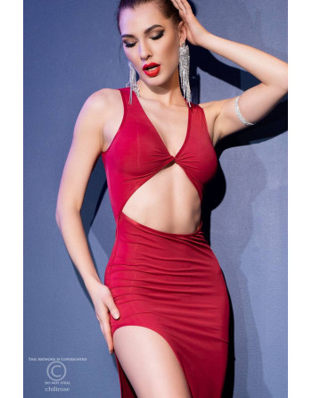 VESTIDO CR-4445 VERMELHO