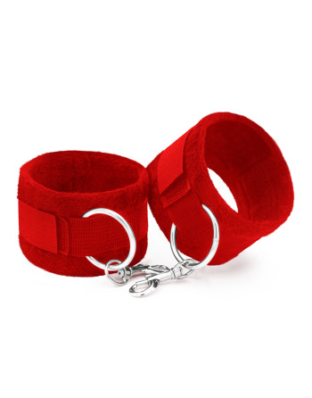 ALGEMAS DE VELCRO TOUGH LOVE COM CORRENTE DE 40CM EXTRA CRUSHIOUS VERMELHAS ALGEMAS DE VELCRO TOUGH LOVE COM CORRENTE DE 40CM EXTRA CRUSHIOUS VERMELHAS