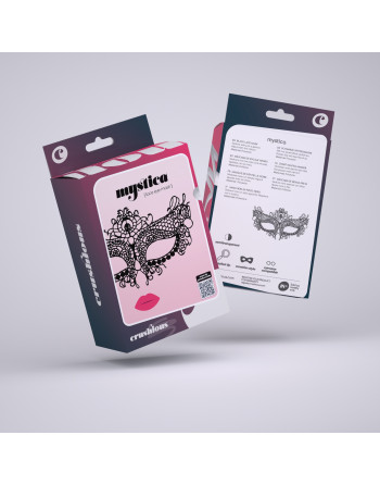 MÁSCARA DE RENDA PRETA MYSTICA CRUSHIOUS MÁSCARA DE RENDA PRETA MYSTICA CRUSHIOUS