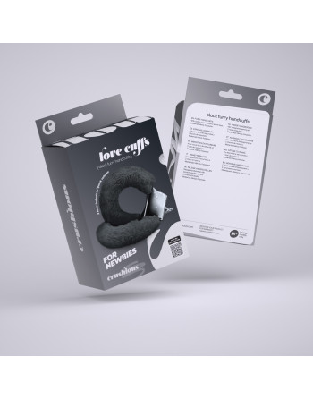 ALGEMAS DE PELUCHE LOVE CUFFS CRUSHIOUS PRETAS