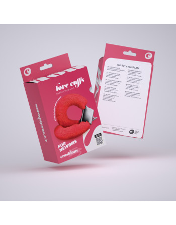 ALGEMAS DE PELUCHE LOVE CUFFS CRUSHIOUS VERMELHAS