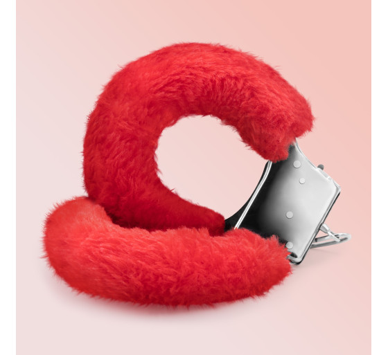 ALGEMAS DE PELUCHE LOVE CUFFS CRUSHIOUS VERMELHAS