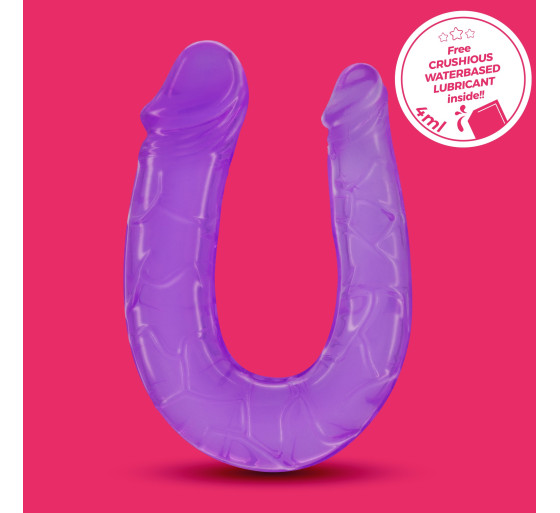 DILDO DUPLO DOUBLE TROUBLE CRUSHIOUS ROXO