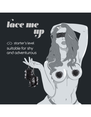 CONJUNTO DE ENCAJE NEGRO LACE ME UP CRUSHIOUS