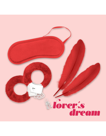 KIT BONDAGE LOVER'S DREAM CRUSHIOUS VERMELHO
