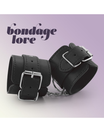 ALGEMAS DE COURO BONDAGE LOVE CRUSHIOUS PRETAS