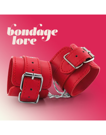 ESPOSAS DE CUERO BONDAGE LOVE CRUSHIOUS ROJAS