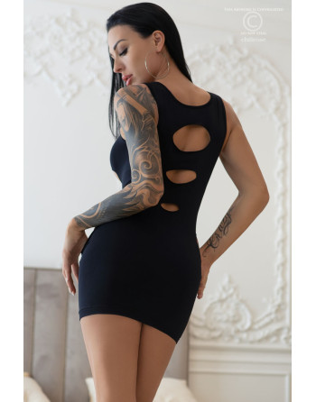 MINI VESTIDO CR-4432 PRETO