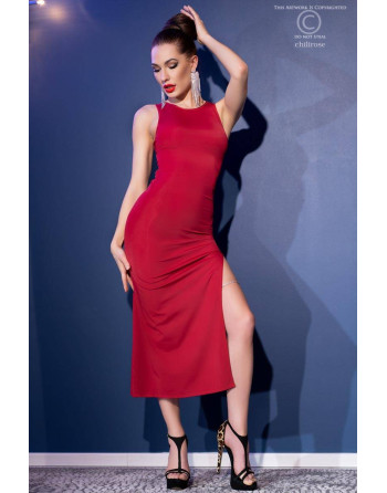 VESTIDO E TANGA CR-4441 VERMELHO