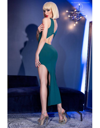 VESTIDO Y TANGA CR-4441 VERDE