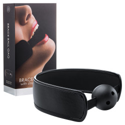 MORDAÇA BRACE BALL GAG PRETA MORDAÇA BRACE BALL GAG PRETA