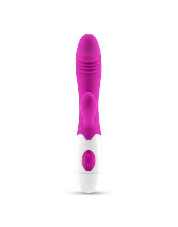 VIBRADOR CON ESTIMULADOR DE CLÍTORIS LOLLIPOP Y LUBRICANTE DE BASE AGUA INCLUIDO CRUSHIOUS