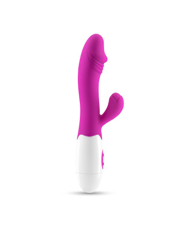 VIBRADOR CON ESTIMULADOR DE CLÍTORIS LOLLIPOP Y LUBRICANTE DE BASE AGUA INCLUIDO CRUSHIOUS