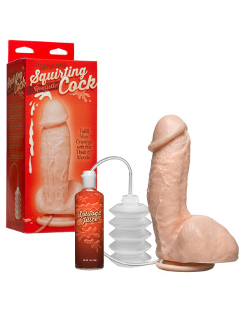 DILDO COM EJACULAÇÃO THE AMAZING SQUIRTING REALISTIC COCK