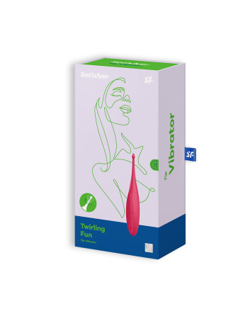 VIBRADOR TWIRLING FUN SATISFYER ROJO
