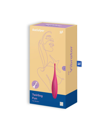 VIBRADOR TWIRLING FUN SATISFYER ROSA