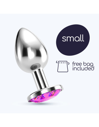 PLUG ANAL JOYA BIJOU ROSA PEQUEÑO CRUSHIOUS CON BOLSA ATERCIOPELADA GRATIS