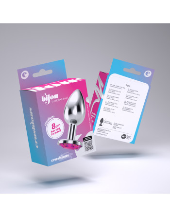 PLUG ANAL JOYA BIJOU ROSA MEDIANO CRUSHIOUS CON BOLSA ATERCIOPELADA GRATIS