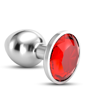 PLUG ANAL JOIA BIJOU VERMELHO MÉDIO CRUSHIOUS COM BOLSA AVELUDADA GRÁTIS