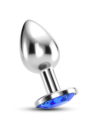 PLUG ANAL JOIA BIJOU AZUL MÉDIO CRUSHIOUS COM BOLSA AVELUDADA GRÁTIS