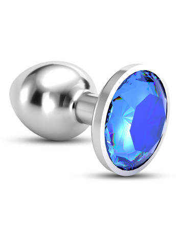 PLUG ANAL JOIA BIJOU AZUL GRANDE CRUSHIOUS COM BOLSA AVELUDADA GRÁTIS