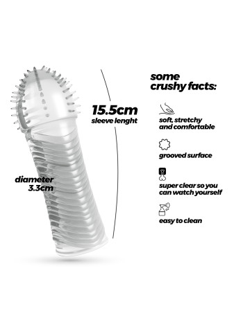 MANGA PARA O PÉNIS RIBBED CRUSHIOUS