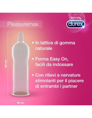 PRESERVATIVOS DUREX PLEASUREMAX 6 UNIDADES