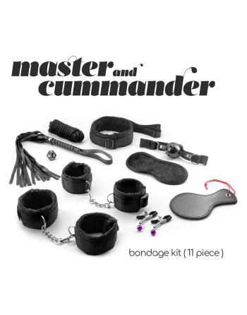 KIT BONDAGE MASTER & CUMMANDER COM 11 PEÇAS CRUSHIOUS
