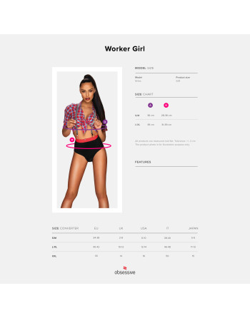 DISFRAZ DE TRABAJADORA WORKER GIRL OBSESSIVE