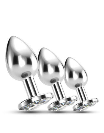 ANAL TRAIN TRIO BIJOU TRANSPARENTE CRUSHIOUS CON BOLSAS INDIVIDUALES GRATIS