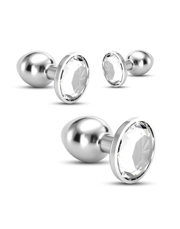 ANAL TRAIN TRIO BIJOU TRANSPARENTE CRUSHIOUS CON BOLSAS INDIVIDUALES GRATIS