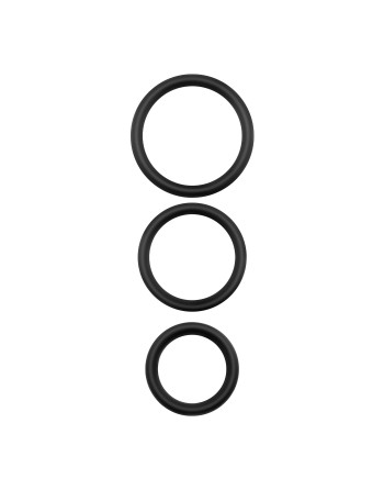 BANDOLEROS CONJUNTO DE ANILLOS DE SILICONA PARA EL PENE CRUSHIOUS