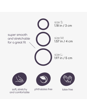 BANDOLEROS CONJUNTO DE ANILLOS DE SILICONA PARA EL PENE CRUSHIOUS